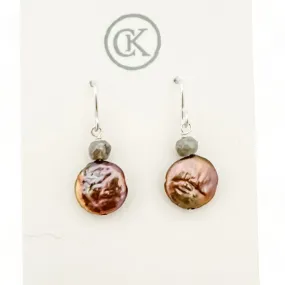 WHS Coin Pearl Earrings
