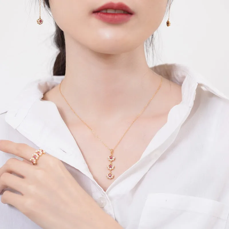 Women's Pendant S925 Silver Plating 9K Women's Necklace Pendant for girls