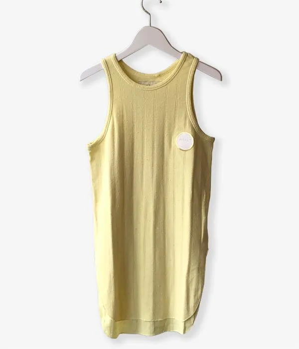 WRYHT/ROUND-NECK RIBBED TANK(CITRINE)