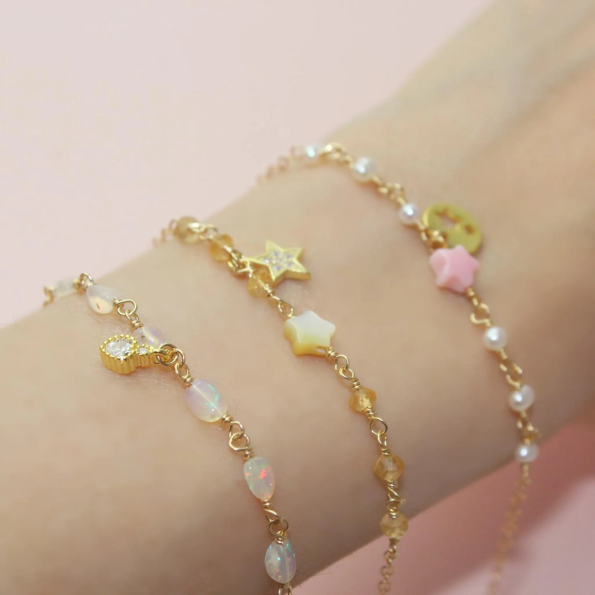 Yellow Star Bracelet