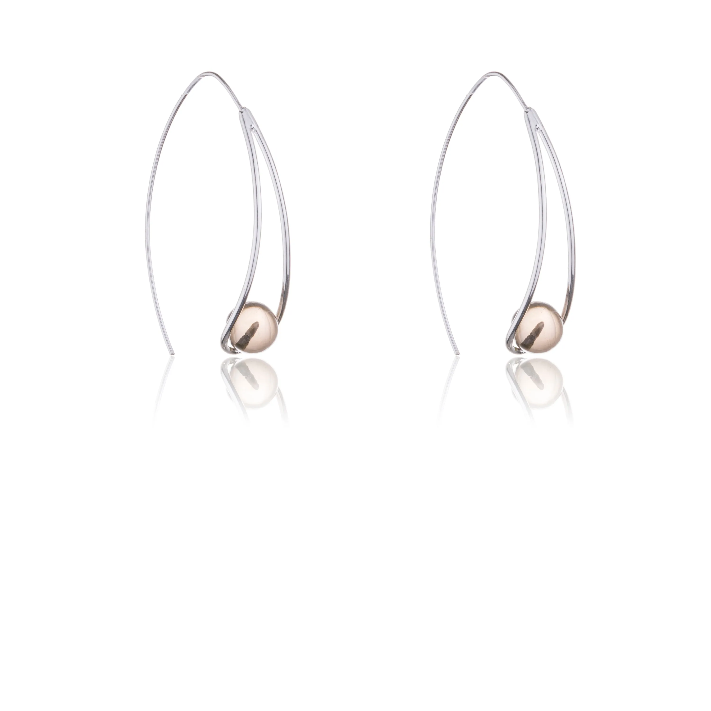 Zazel Smokey Quartz Earrings, Sterling Silver